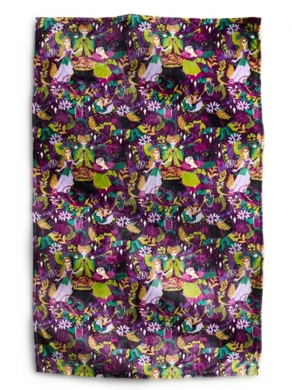 Vera Bradley Disney Throw Blanket Hocus Pocus Blooms & Brooms Witches Sanderson